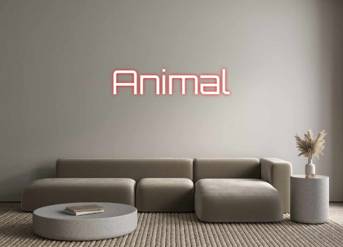 Custom Neon Sign Online Editor Animal