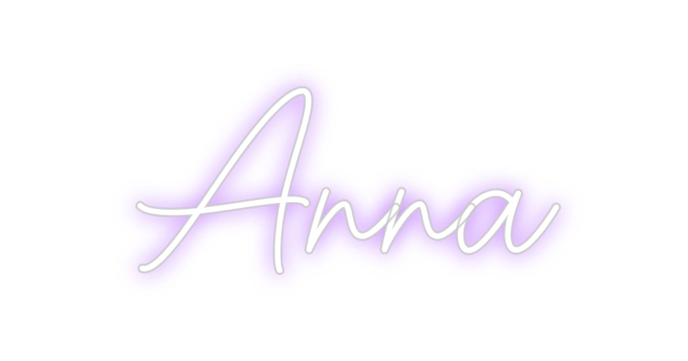 Custom Neon Sign Online Editor Anna