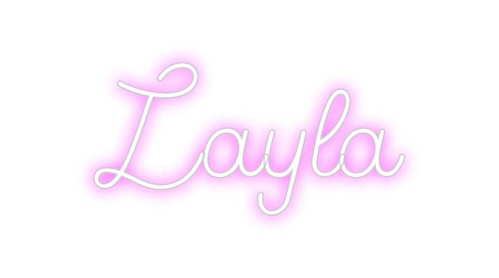 Custom Backlit Neon Sign Online Editor Layla