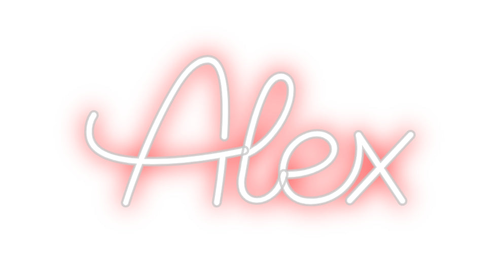 Editor online di insegne al neon personalizzate Alex