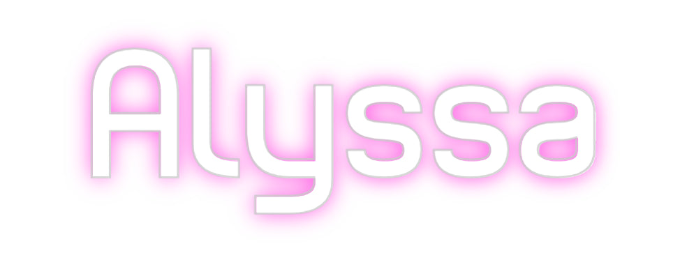 Editor online di insegne al neon personalizzate Alyssa