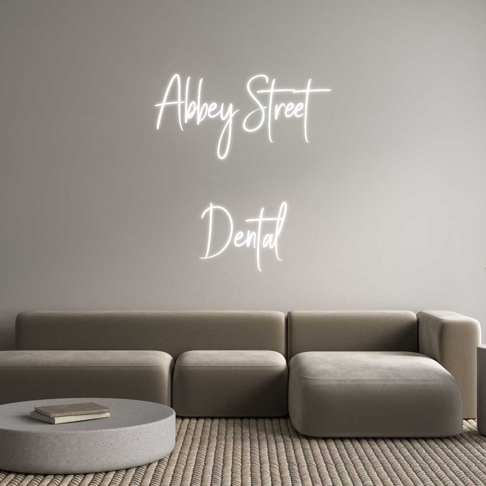 Custom Neon Sign Online Editor Abbey Street ...