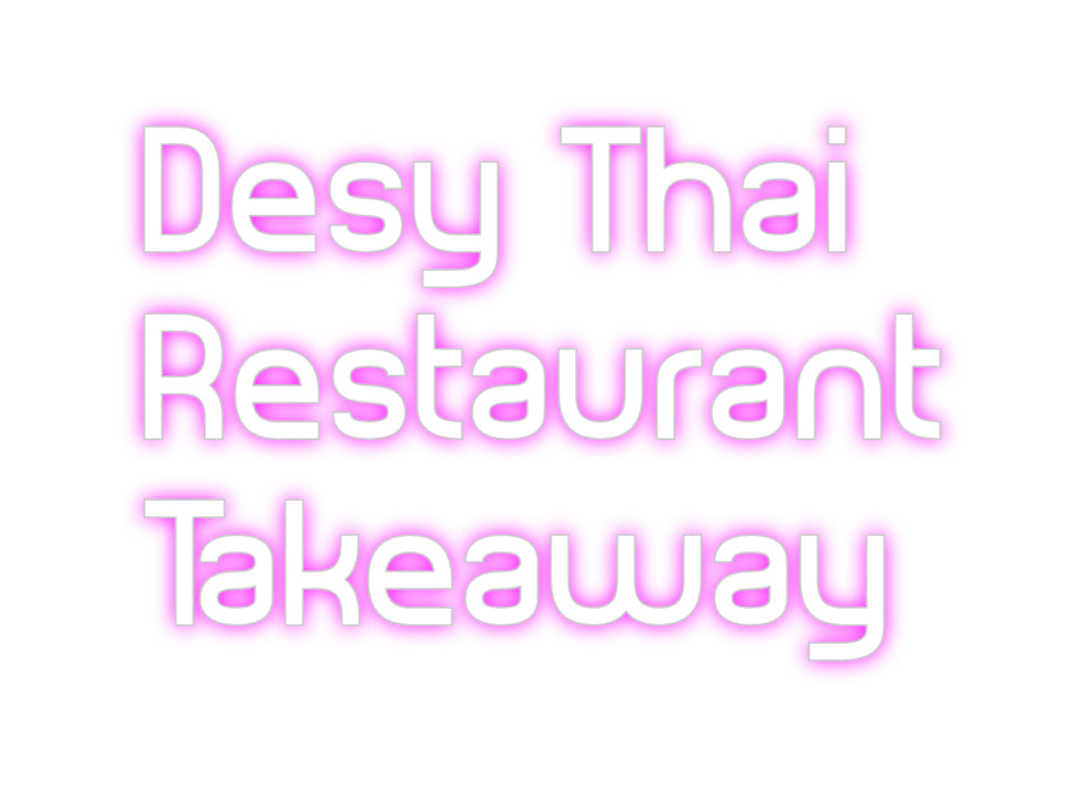 Egendefinert bakbelyst neonskilt Online Editor Desy Thai
Re...