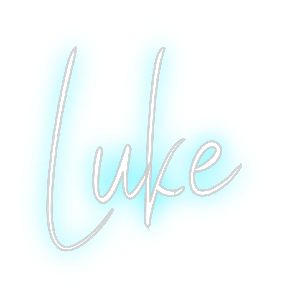 Custom Backlit Neon Sign Online Editor Luke