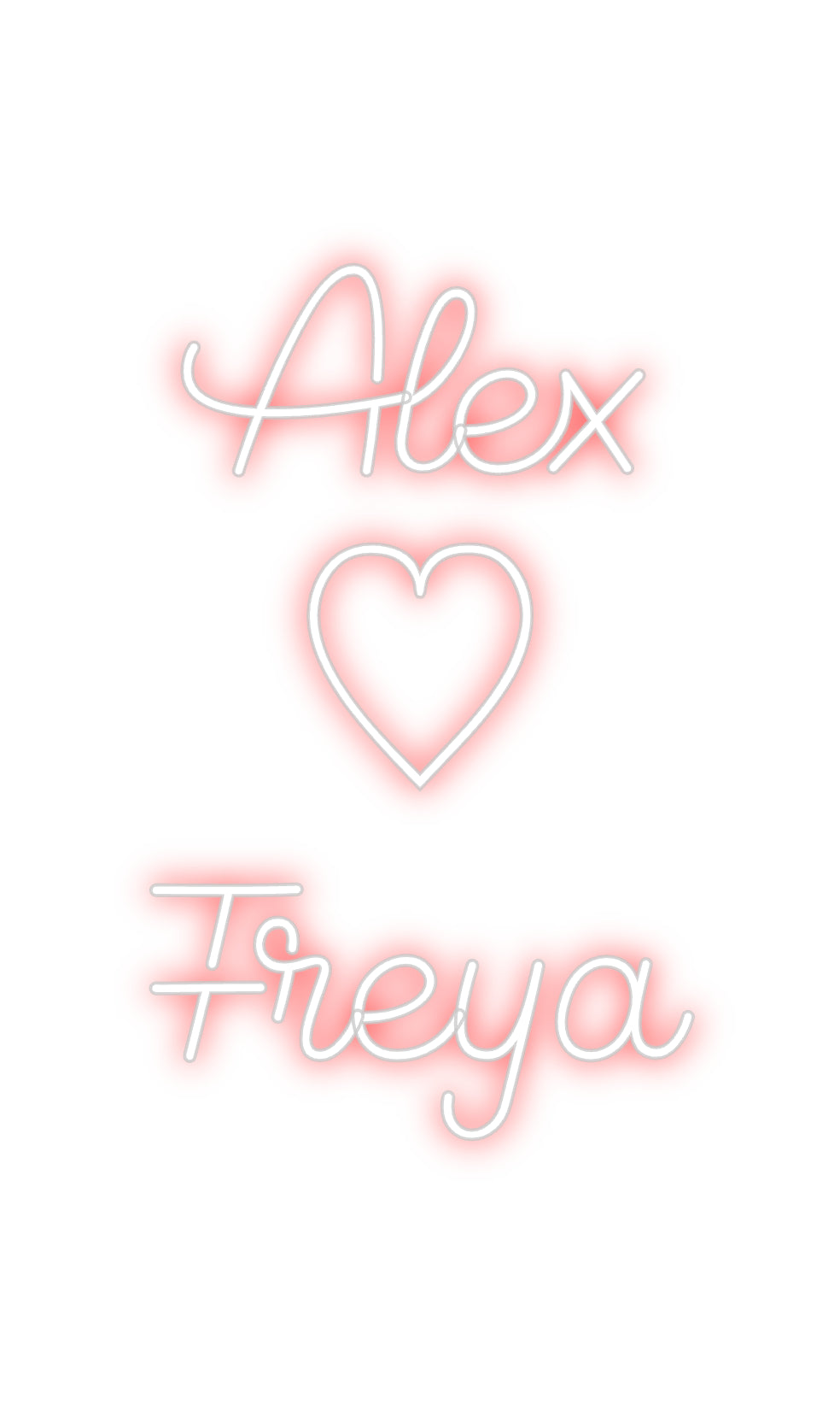 Editor online di insegne al neon personalizzate Alex
♡
Freya