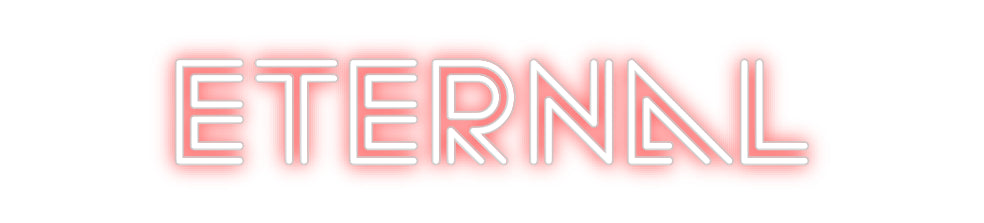 Editor on-line de letreiro de néon retroiluminado personalizado eterno