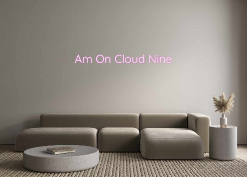 Editor online di insegne al neon personalizzate Am On Cloud N...