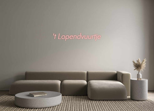 Editor on-line de letreiro de néon retroiluminado personalizado t Lopendvuur...