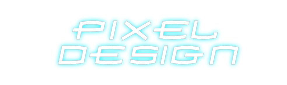 Pixel do editor on-line de sinal de néon retroiluminado personalizado
projeto