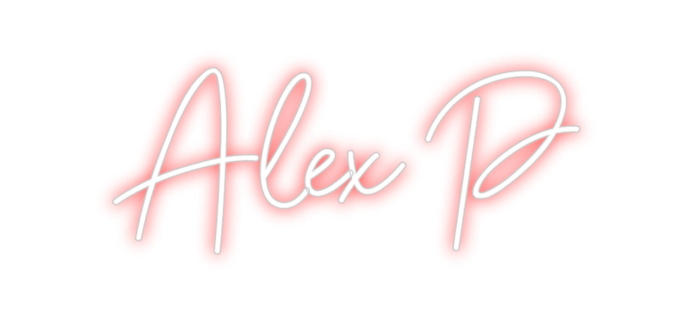 Editor online di insegne al neon personalizzate Alex P