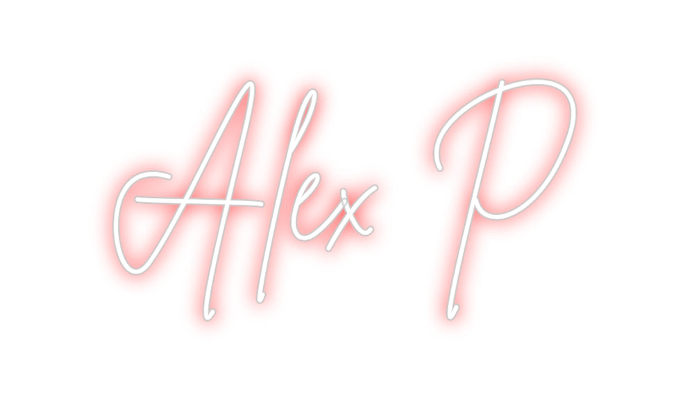 Editor online di insegne al neon personalizzate Alex P