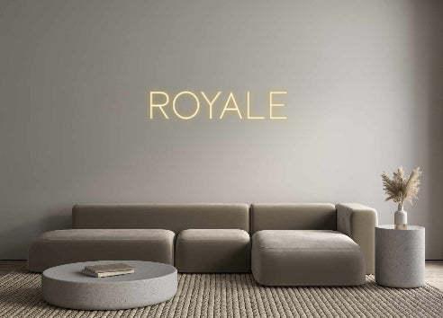 محرر Royale لعلامة النيون ذات الإضاءة الخلفية المخصصة على الإنترنت