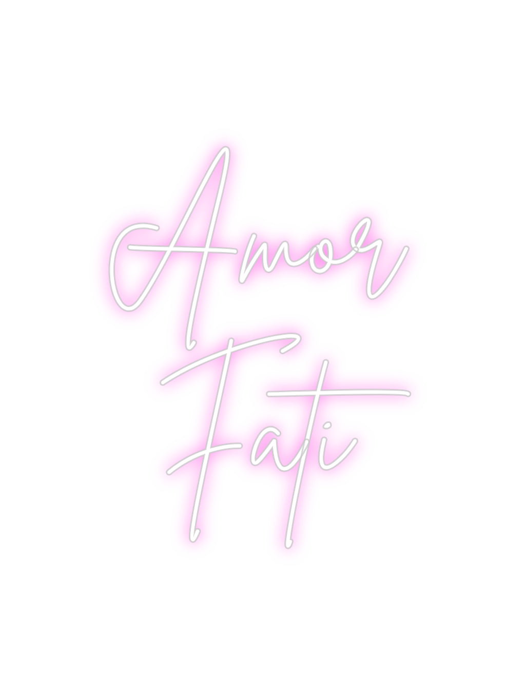 Custom Neon Sign Online Editor Amor
Fati