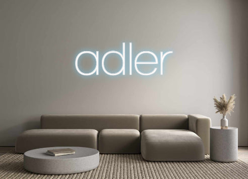 Editor en línea de letreros de neón personalizados adler