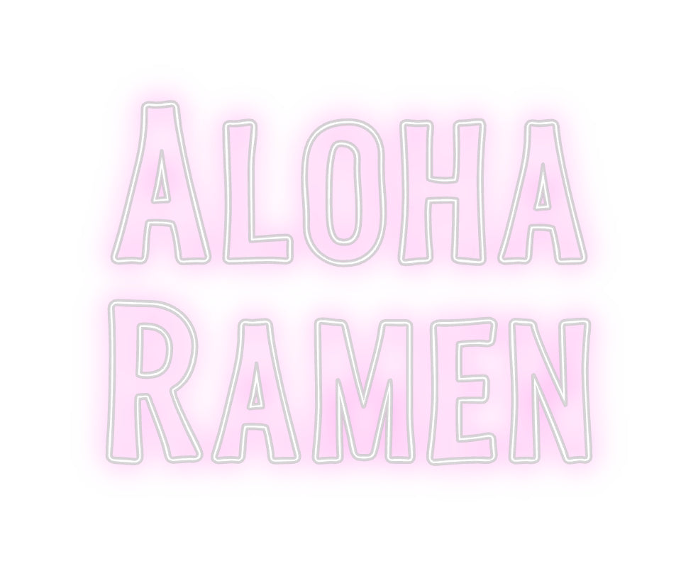 Custom Neon Sign Online Editor Aloha
Ramen