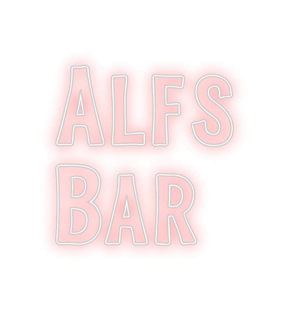 Mukautettu Neon Sign Online Editor Alfs
Baari