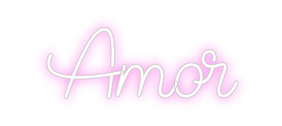 Editor online di insegne al neon personalizzate Amor