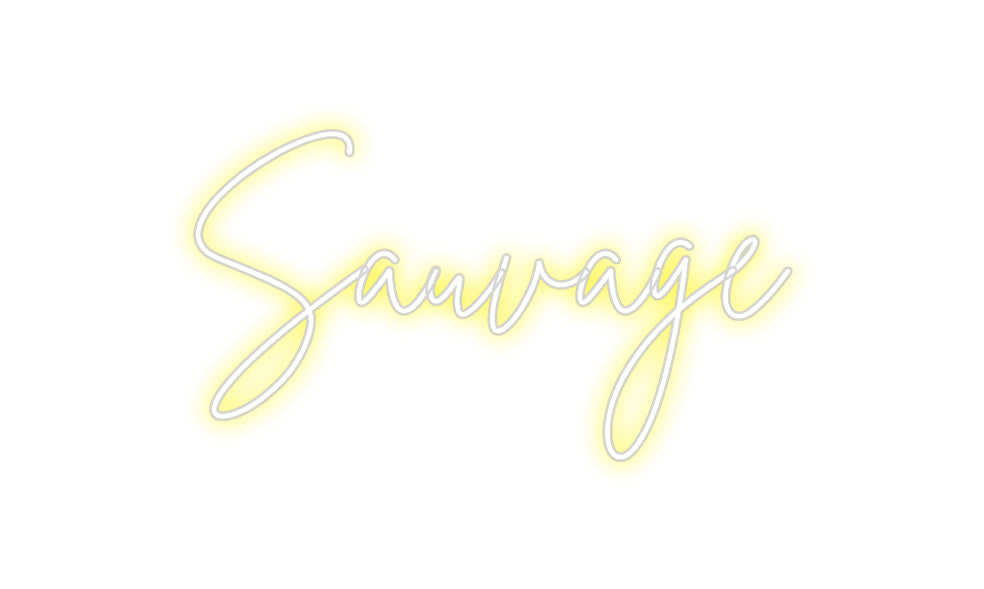 Custom Neon Sign Online Editor Sauvage