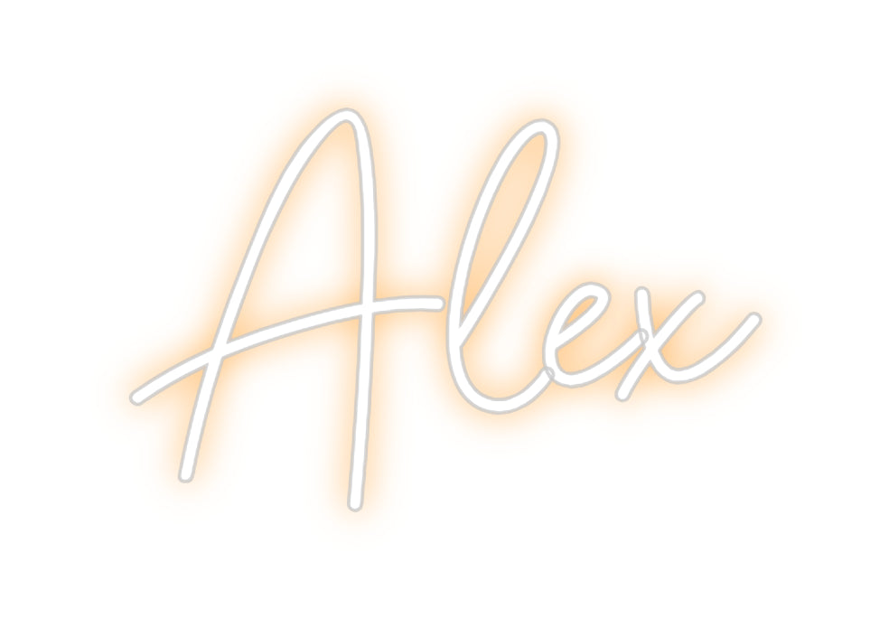 Editor online di insegne al neon personalizzate Alex