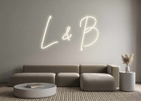 Custom Neon Sign Online Editor L & B