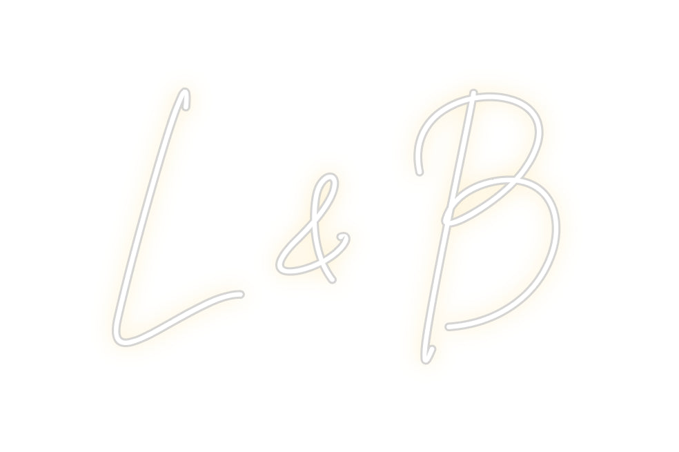 Custom Neon Sign Online Editor L & B
