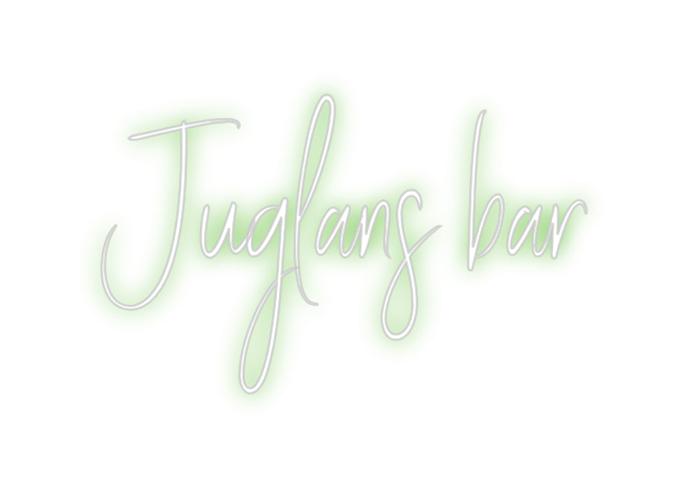 Custom Neon Sign Online Editor Juglans bar