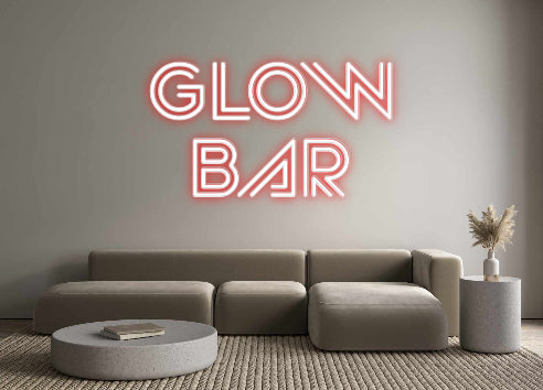 Custom Neon Sign Online Editor GLOW 
BAR
