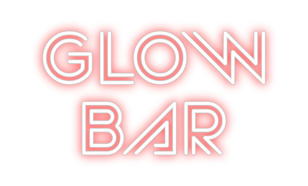 Custom Neon Sign Online Editor GLOW 
BAR