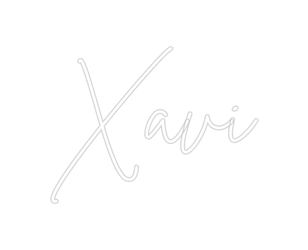 Custom Neon Sign Online Editor Xavi