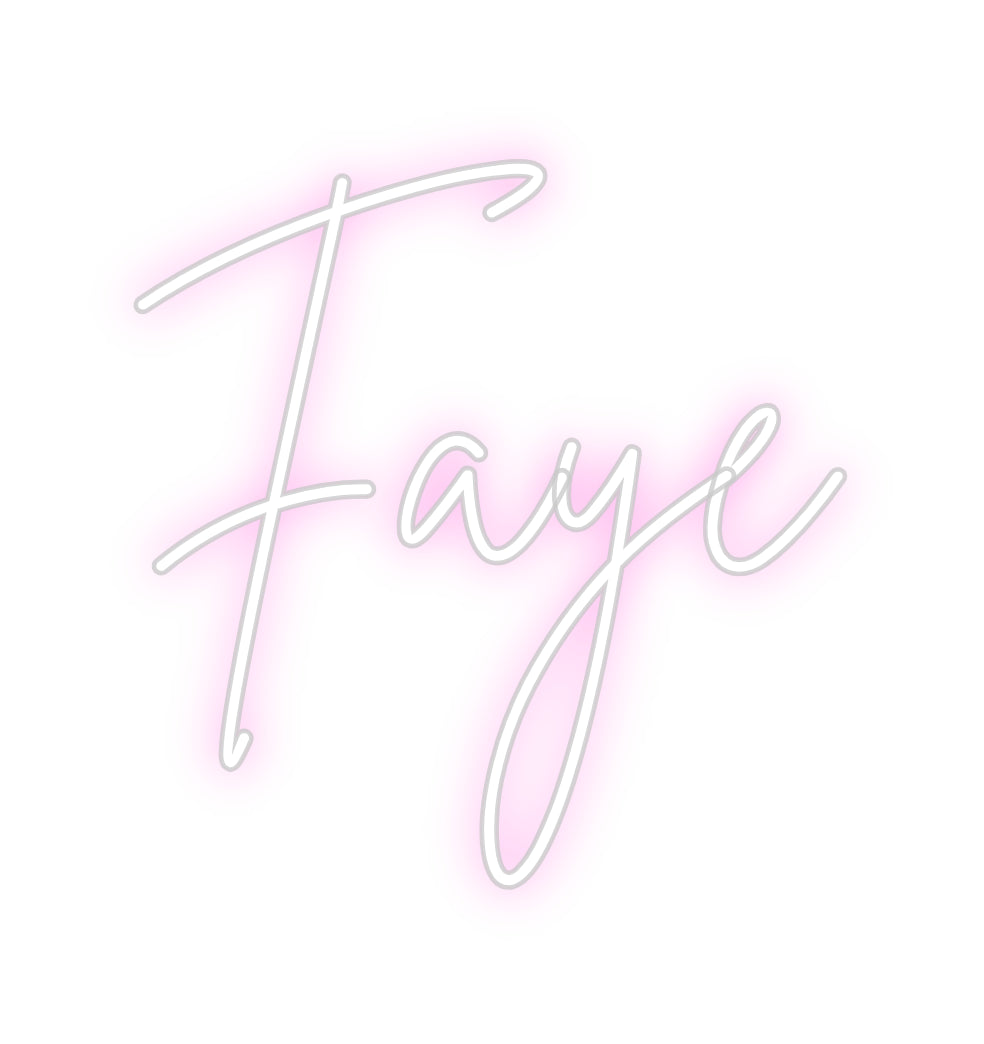 Custom Neon Sign Online Editor Faye