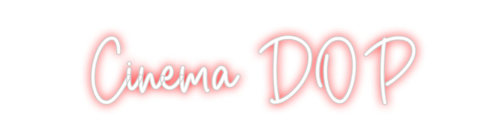 Editor on-line de letreiro de néon personalizado Cinema DOP