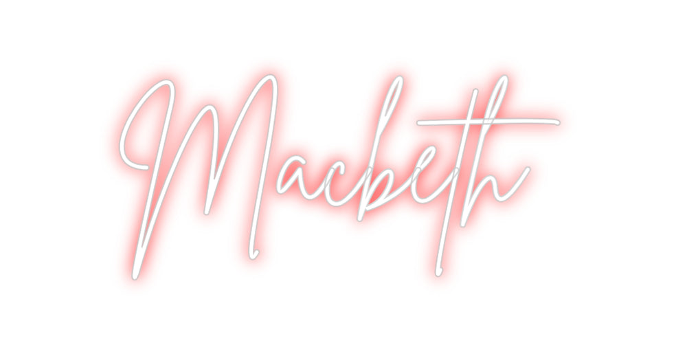 Custom Neon Sign Online Editor Macbeth