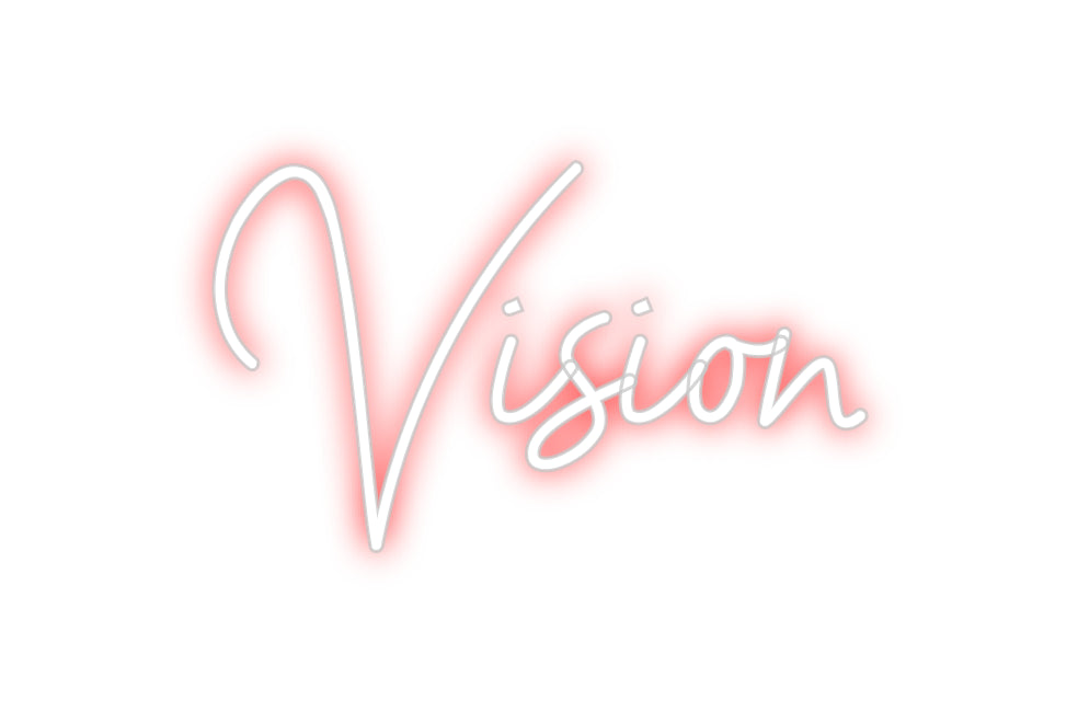 Visione dell'editor online di insegne al neon personalizzate