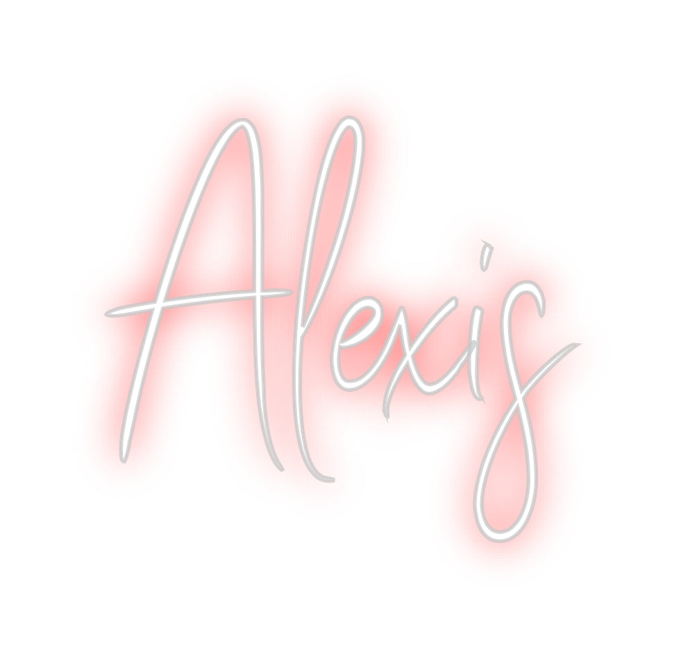 Editor online di insegne al neon personalizzate Alexis