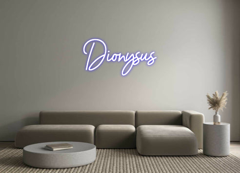 Custom Neon Sign Online Editor Dionysus