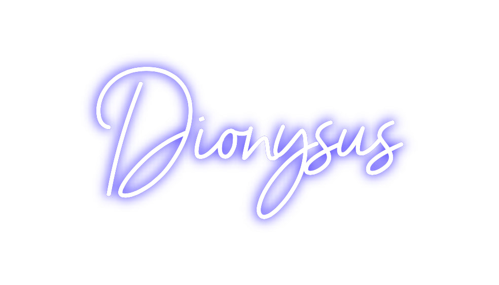 Custom Neon Sign Online Editor Dionysus