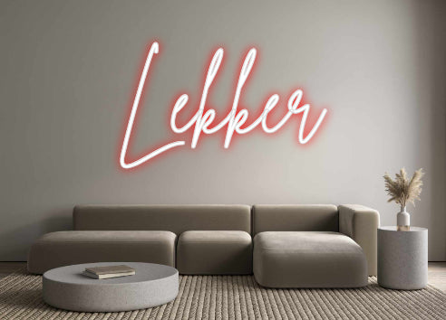 Custom Neon Sign Online Editor Lekker