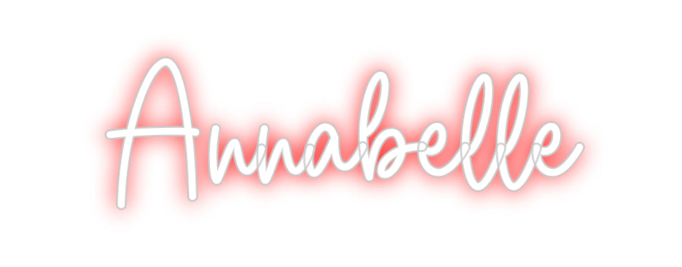 Custom Neon Sign Online Editor Annabelle