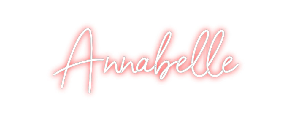 Custom Neon Sign Online Editor Annabelle