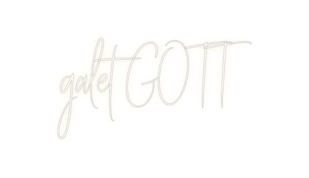 Custom Neon Sign Online Editor galet GOTT