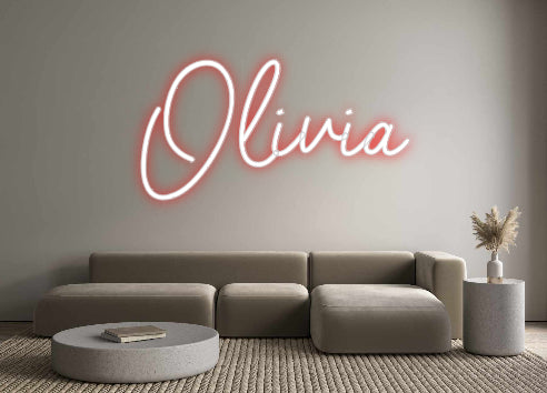 Custom Neon Sign Online Editor Olivia
