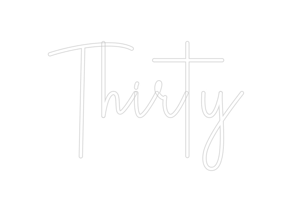 Custom Neon Sign Online Editor Thirty