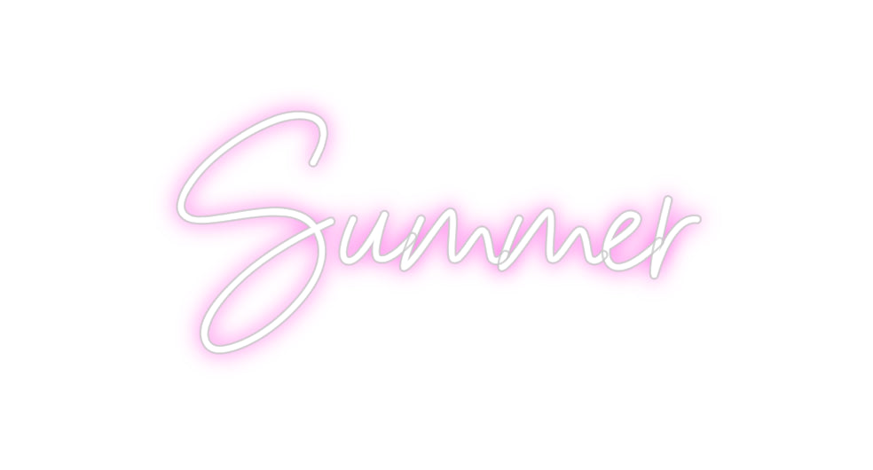 Custom Neon Sign Online Editor Summer