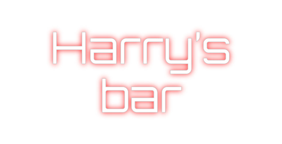 Custom Neon Sign Online Editor Harry’s
bar