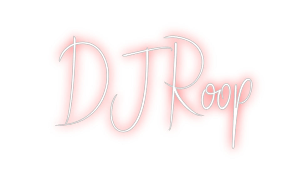 Custom Neon Sign Online Editor DJ Roop