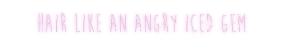 Editor on-line de sinal de néon personalizado Cabelo como um ...