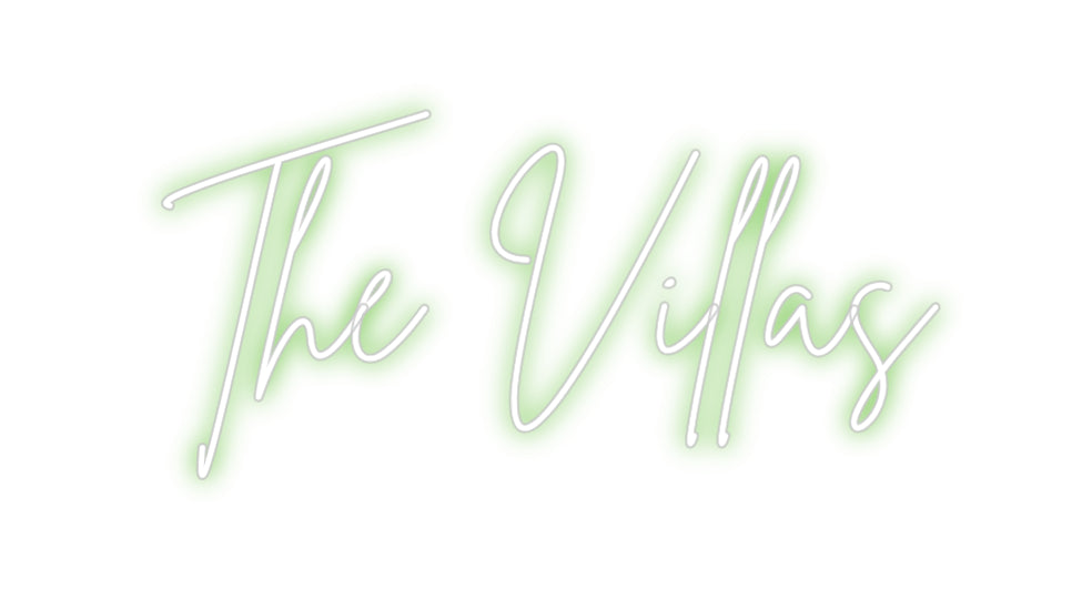 Custom Neon Sign Online Editor The Villas
