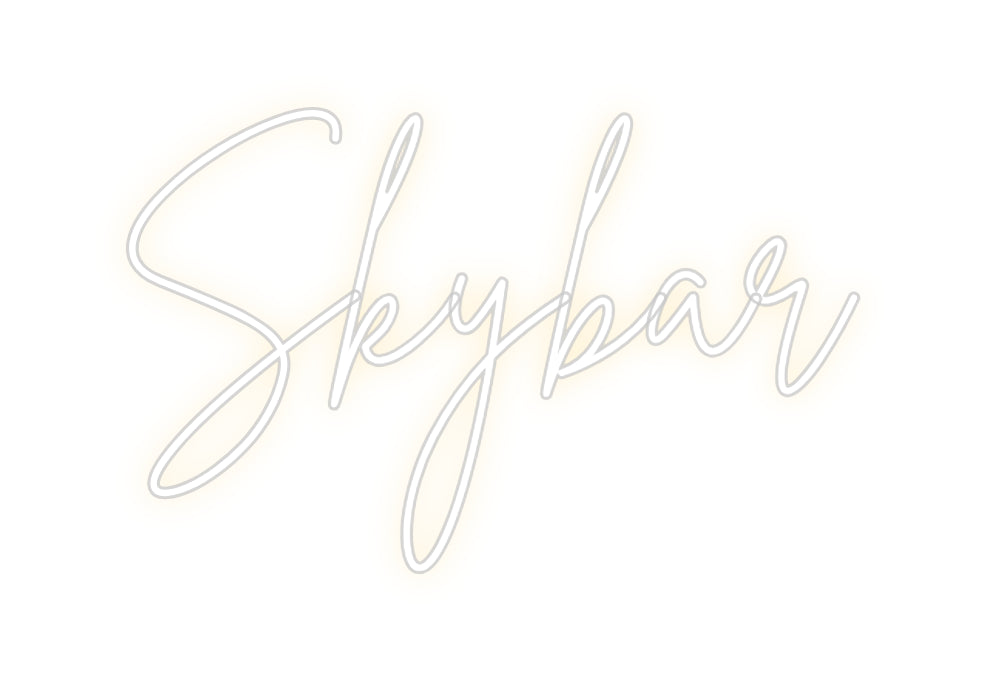 Custom Neon Sign Online Editor Skybar