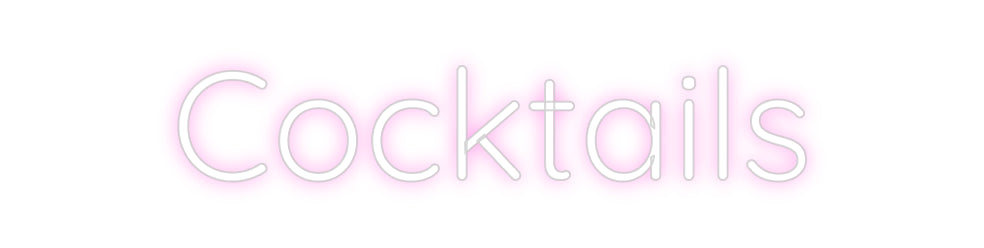 Cocktail personalizzati per l'editor online di insegne al neon