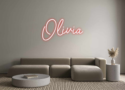 Custom Neon Sign Online Editor Olivia